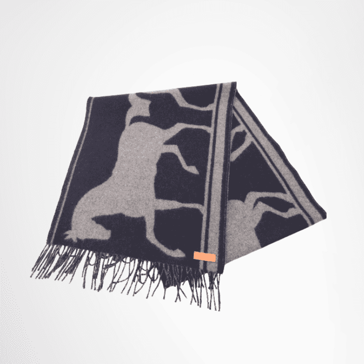 Hermès Tête-Queue Horse Cashmere Scarf