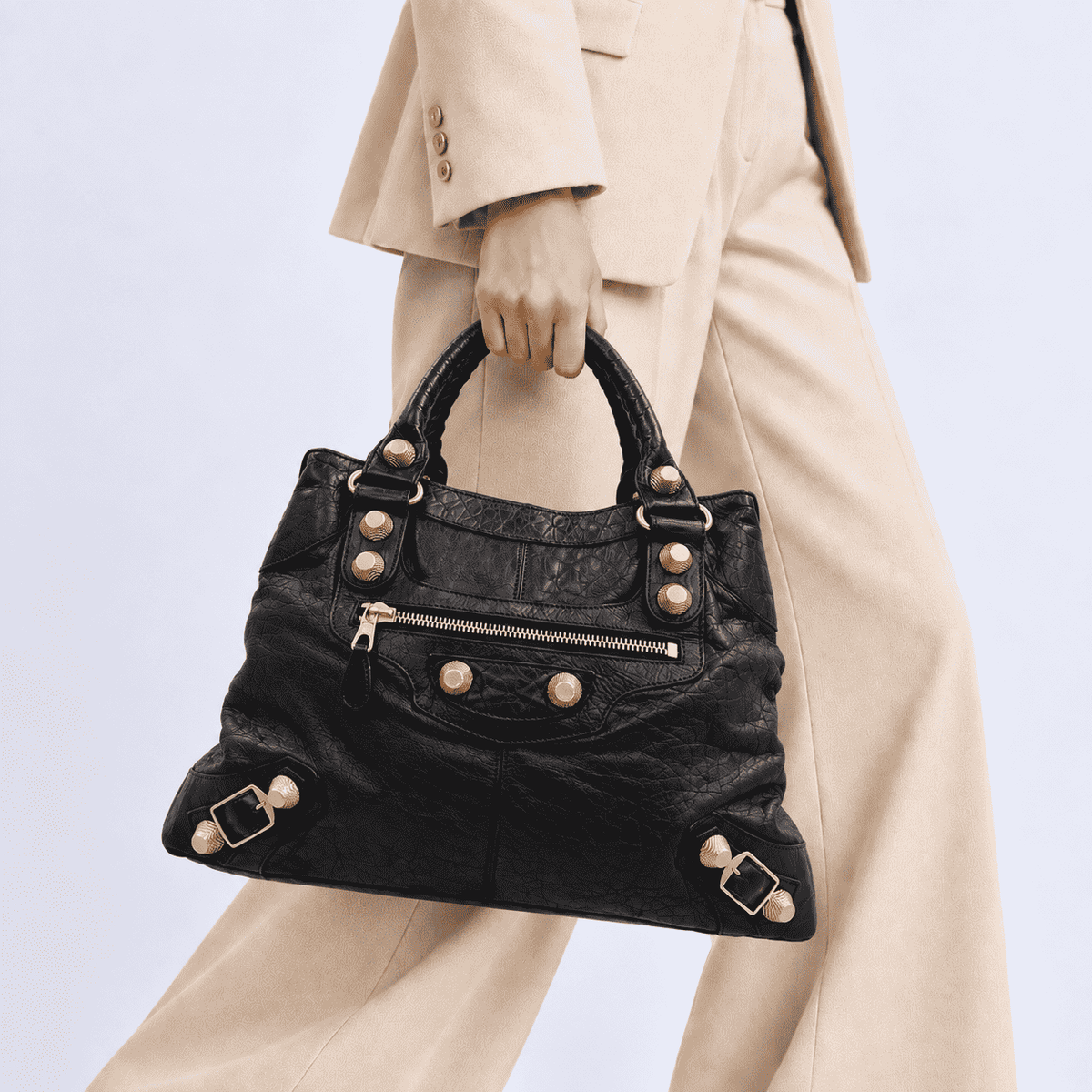 Balenciaga Giant 21 Gold City Bag - Black