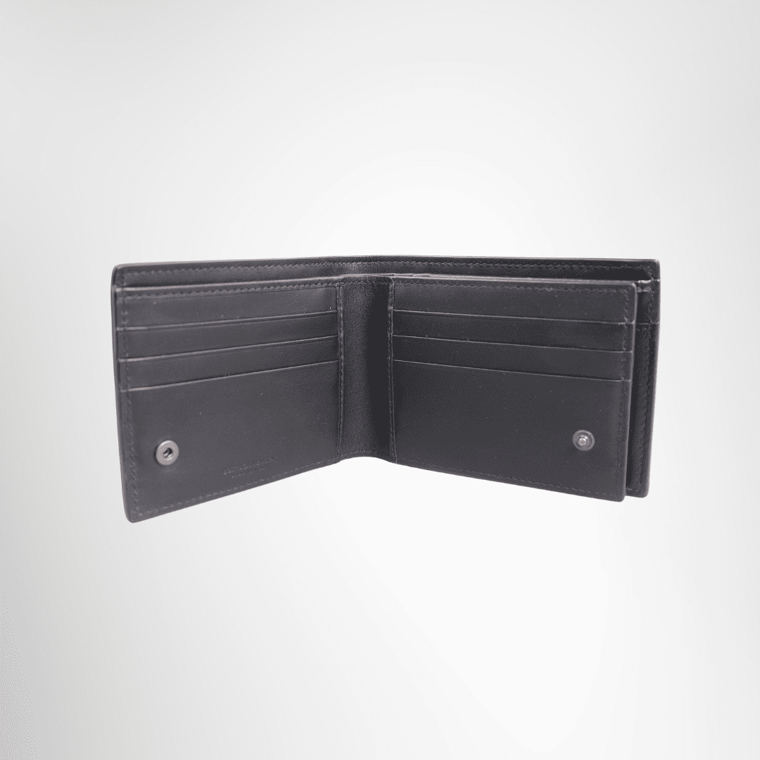 Bottega Veneta Intrecciato Bi-fold Wallet Black