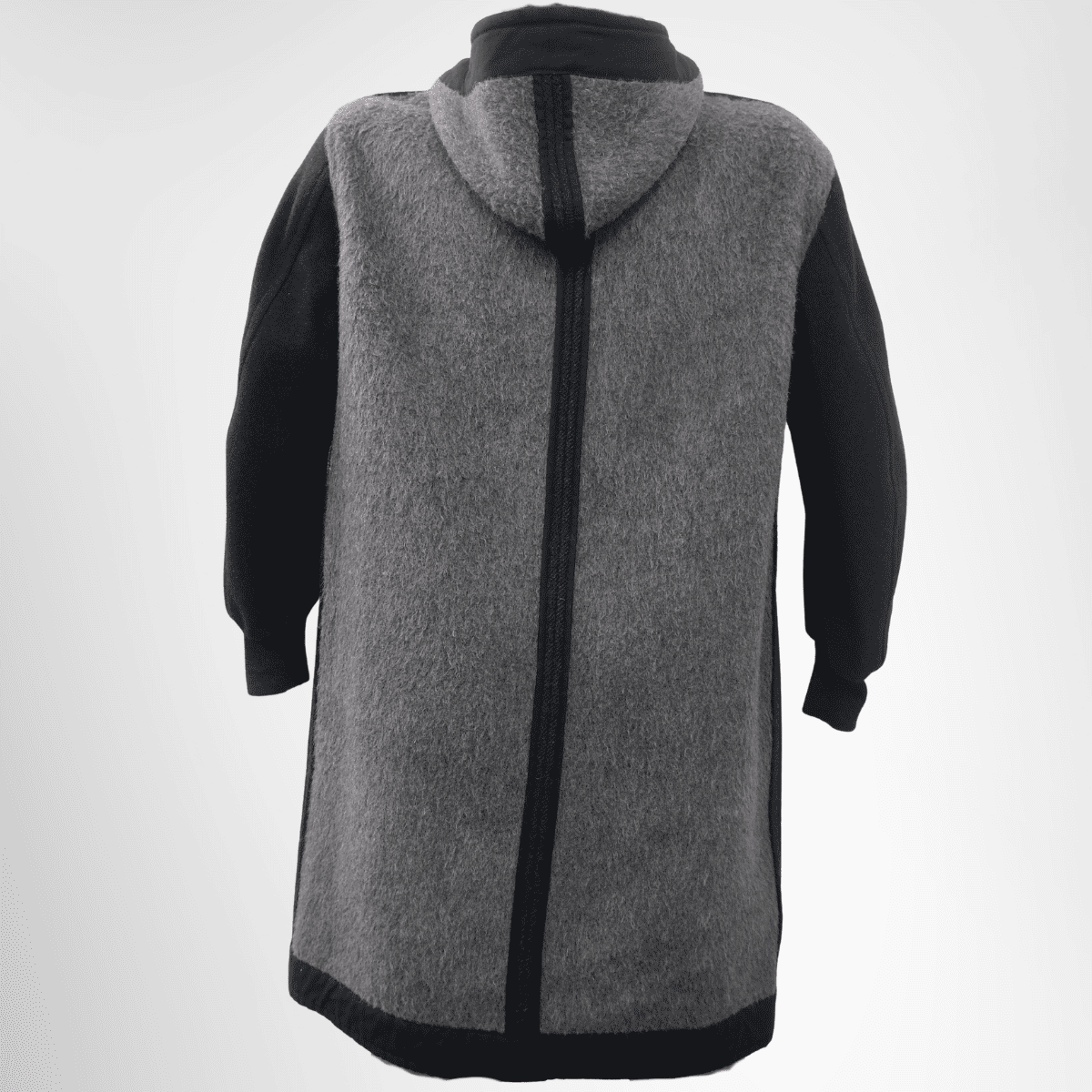 Isabel Marant Long Gray Hooded Jacket – Pre-Owned Luxury Apparel – Antonio & Co Back View