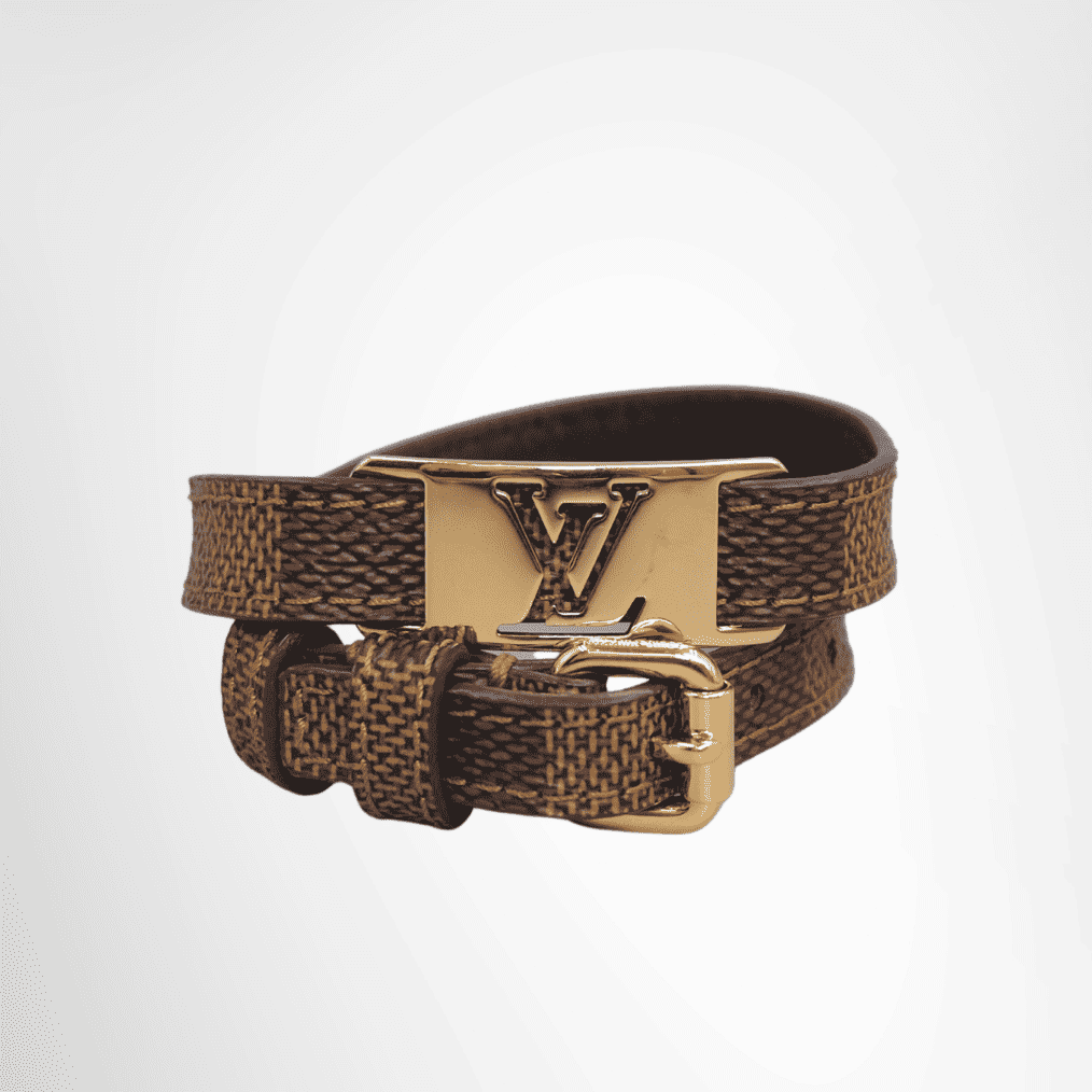 Louis Vuitton Damier Ebene Sign It Double Wrap Bracelet
