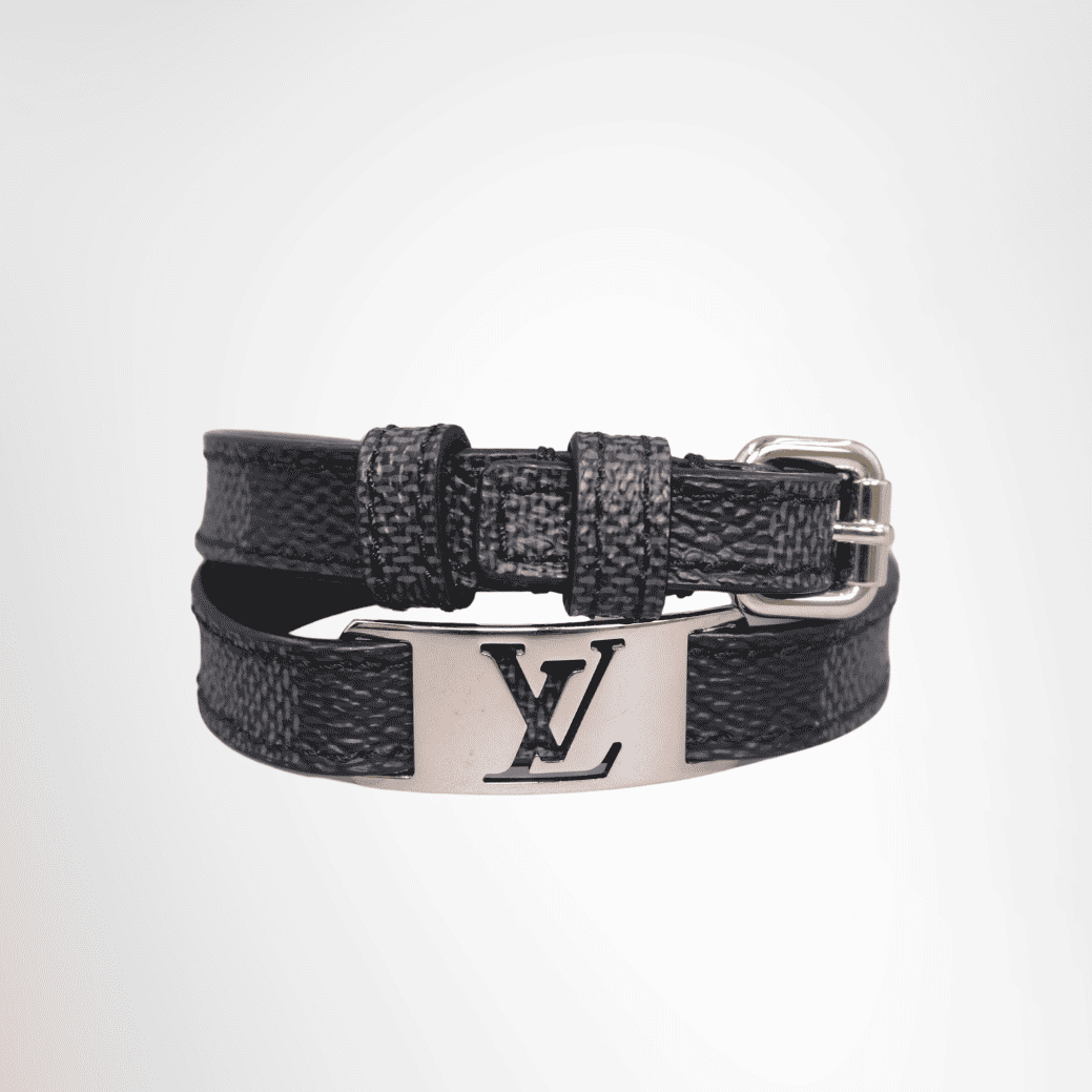 Louis Vuitton Damier Graphite Sign It Wrap Bracelet