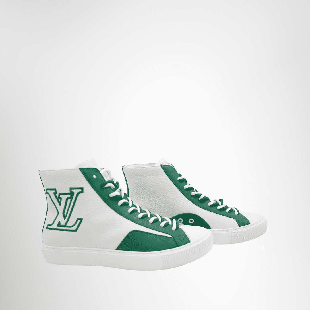 Louis Vuitton Tattoo Ankle Sneaker Boot – Pre-Owned Luxury Brand Shoes – Antonio & Co – Side View