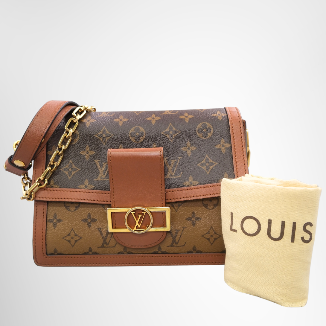 Louis Vuitton Dauphine MM Monogram & Monogram Reverse Canvas Bag