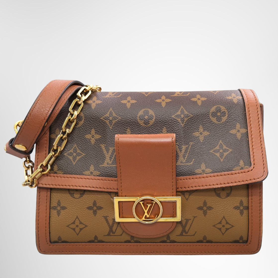 Louis Vuitton Dauphine MM Monogram & Monogram Reverse Canvas Bag