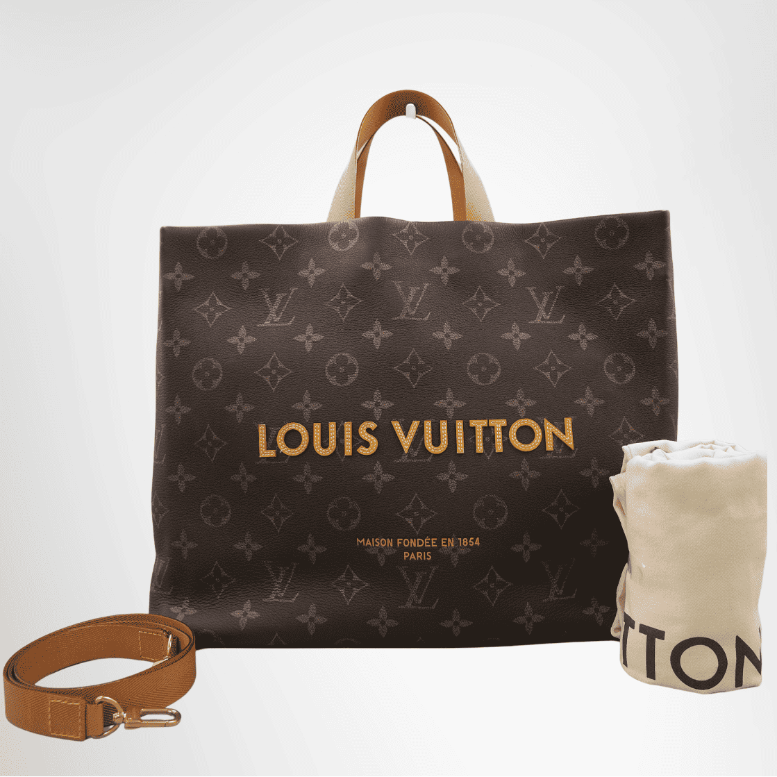 Louis Vuitton Shopper Tote MM Monogram Canvas