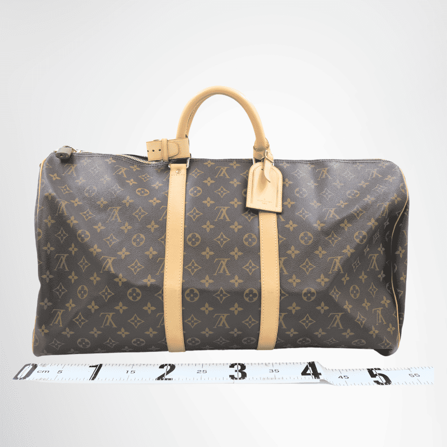 Louis Vuitton Monogram Keepall 55 Travel Bag – Pre-Owned Luxury Brand Bags – Antonio & Co Front View
