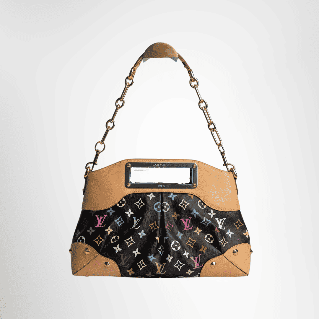 Louis Vuitton Preowned Luxury Bag Monogram Multicolore Judy MM Front View