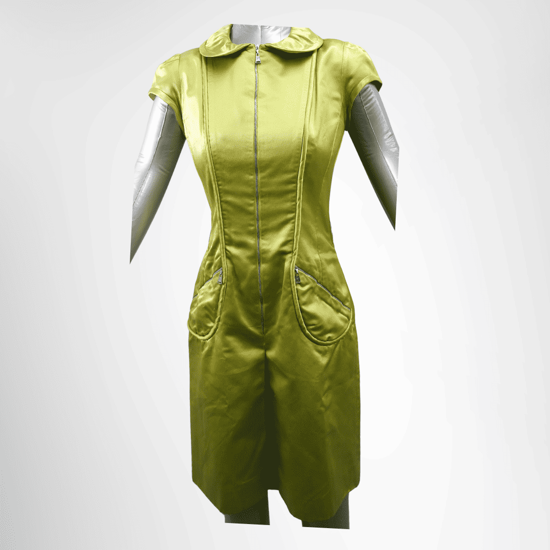 Louis Vuitton Preowned Luxury Green Dress Size 38 Apparel Front Page - Antonio & Co.