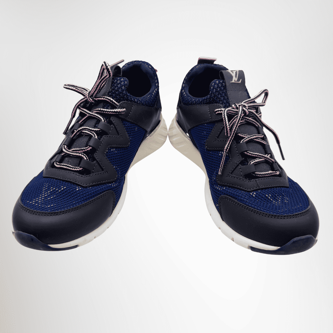 Louis Vuitton Preowned Luxury Shoes Aftergame Line Sneaker Front View 2