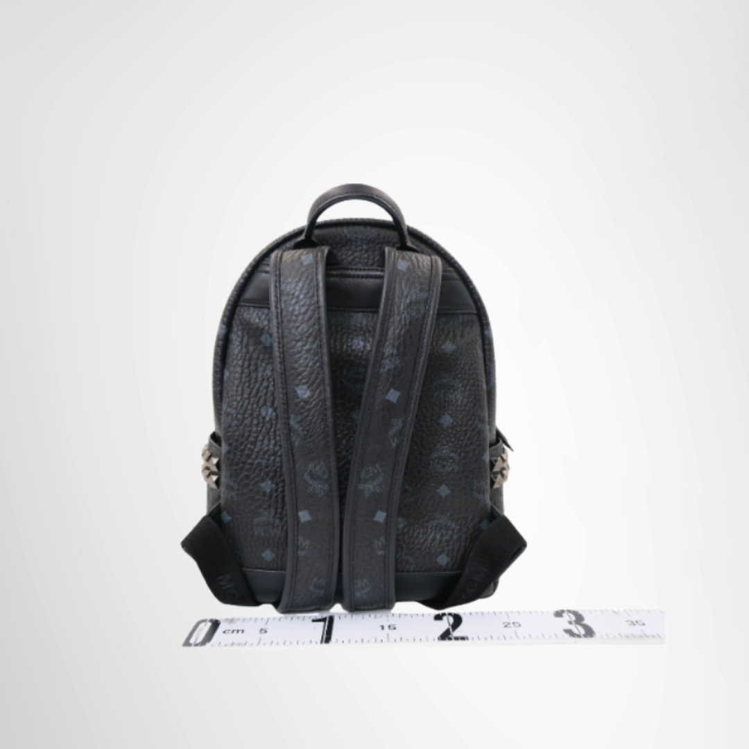 MCM Preowned Luxury Stark Side Studs Backpack Back View