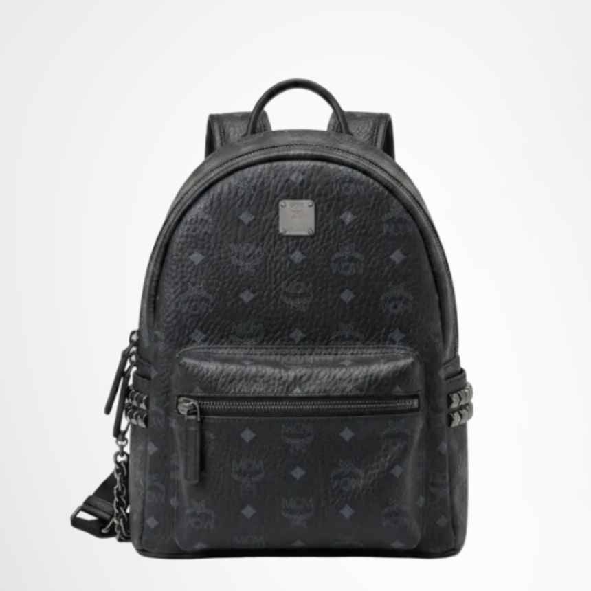 MCM Preowned Luxury Stark Side Studs Backpack Front Page