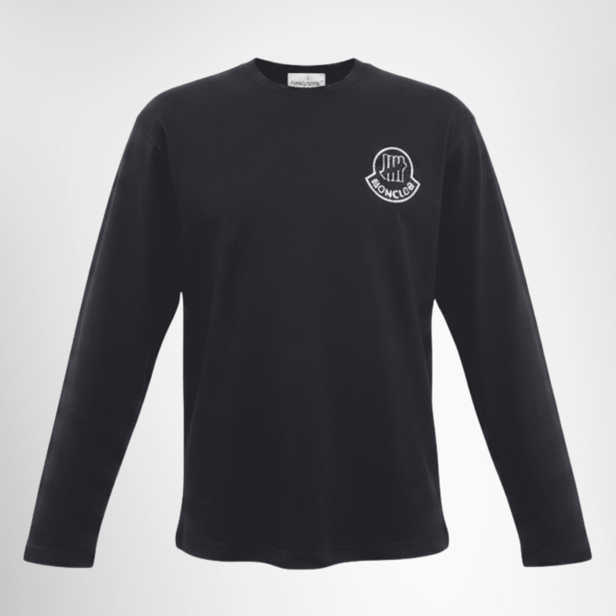 Moncler 1952 x Undefeated Long Sleeve Logo Print Tee – Pre-Owned Luxury Brand Apparel – Antonio & Co Front Page