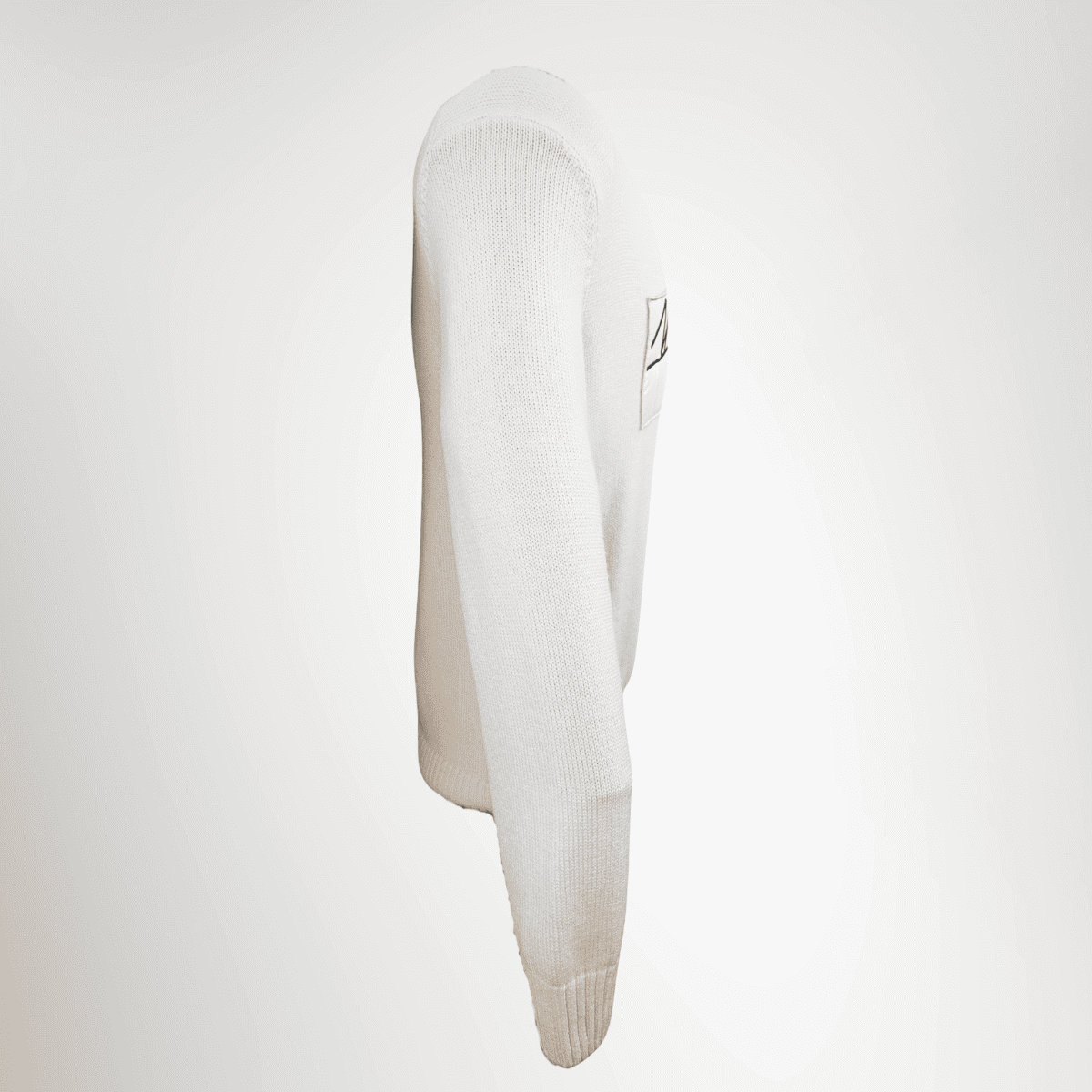 Moncler White Sweater – Pre-Owned Luxury Apparel – Antonio & Co Side View