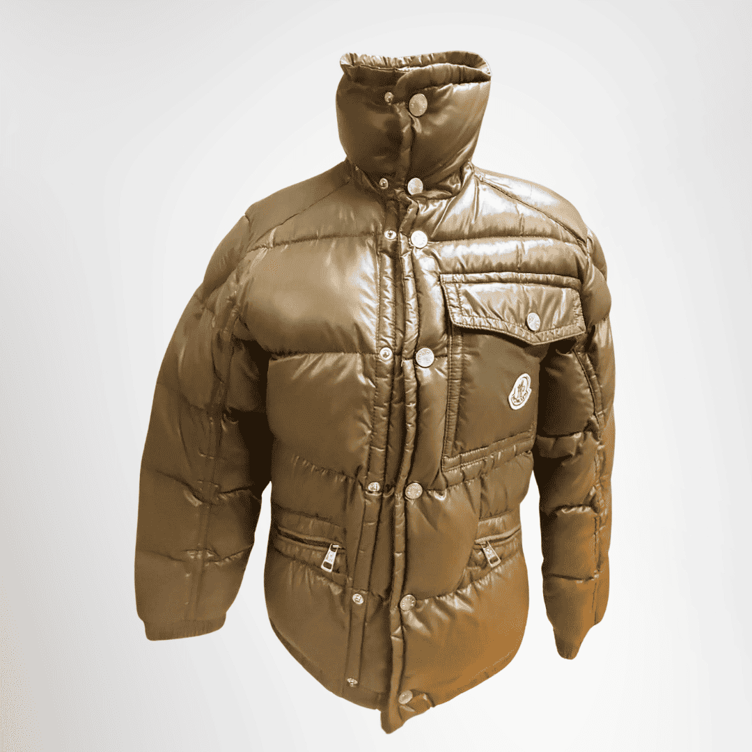 Moncler Preowned Luxury Jacket Karak Jacket Dark Green Front View 2