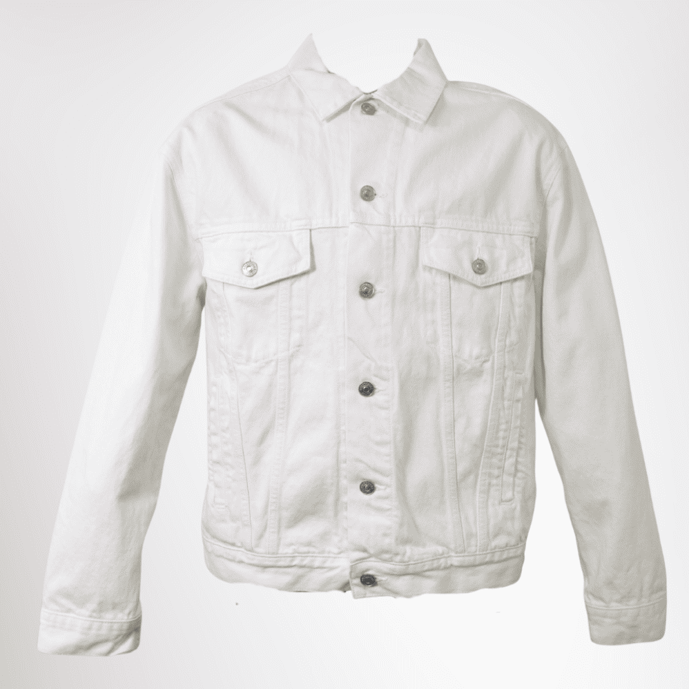Balenciaga Oversized White Denim Jacket