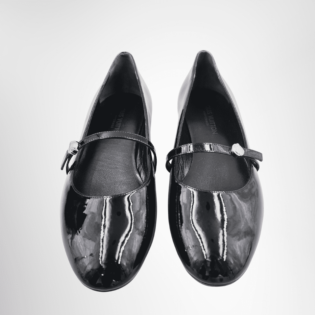 Louis Vuitton Patent Uniformes Ballerina Black