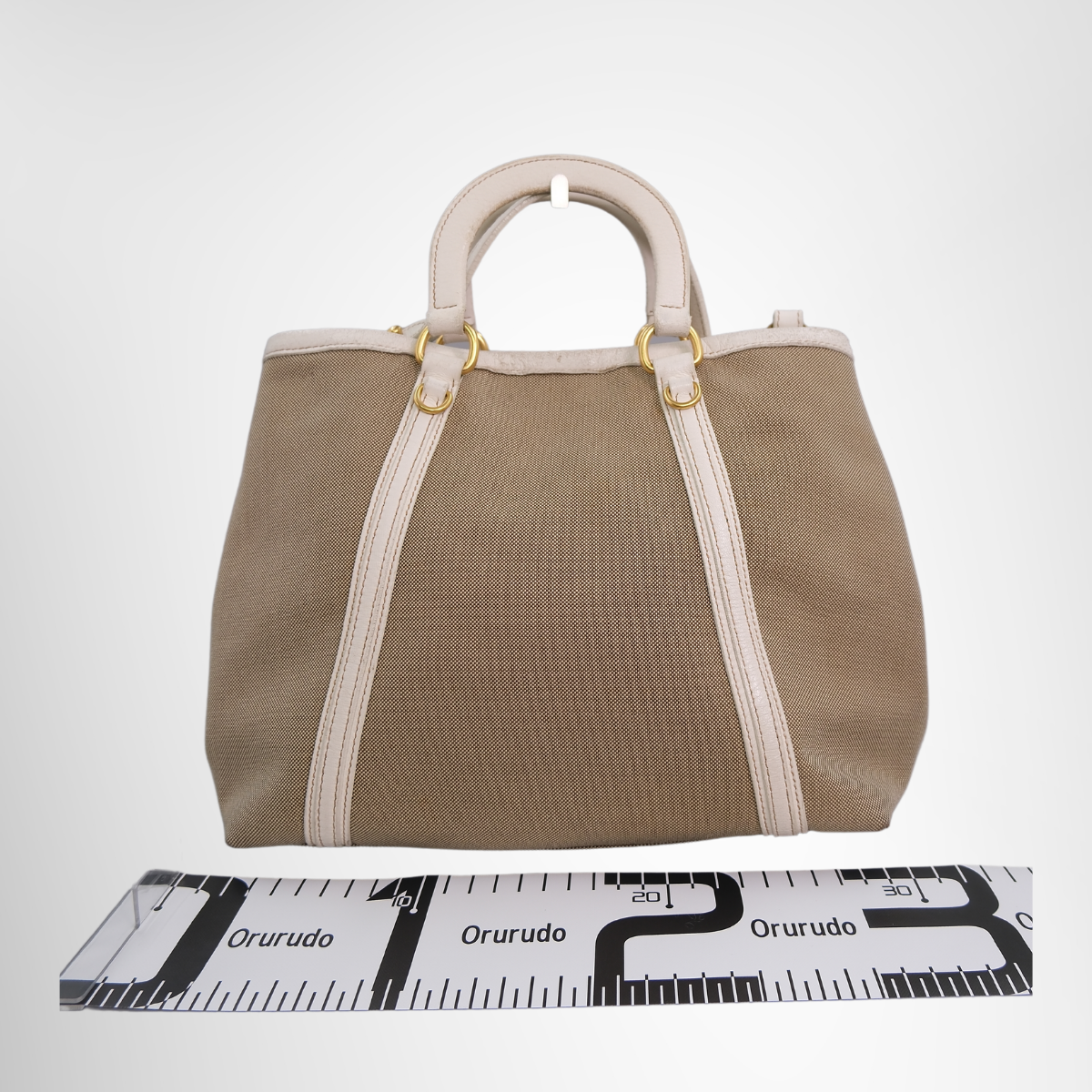 Logo Jacquard TotePrada Logo Jacquard 2-Way Tote Bag