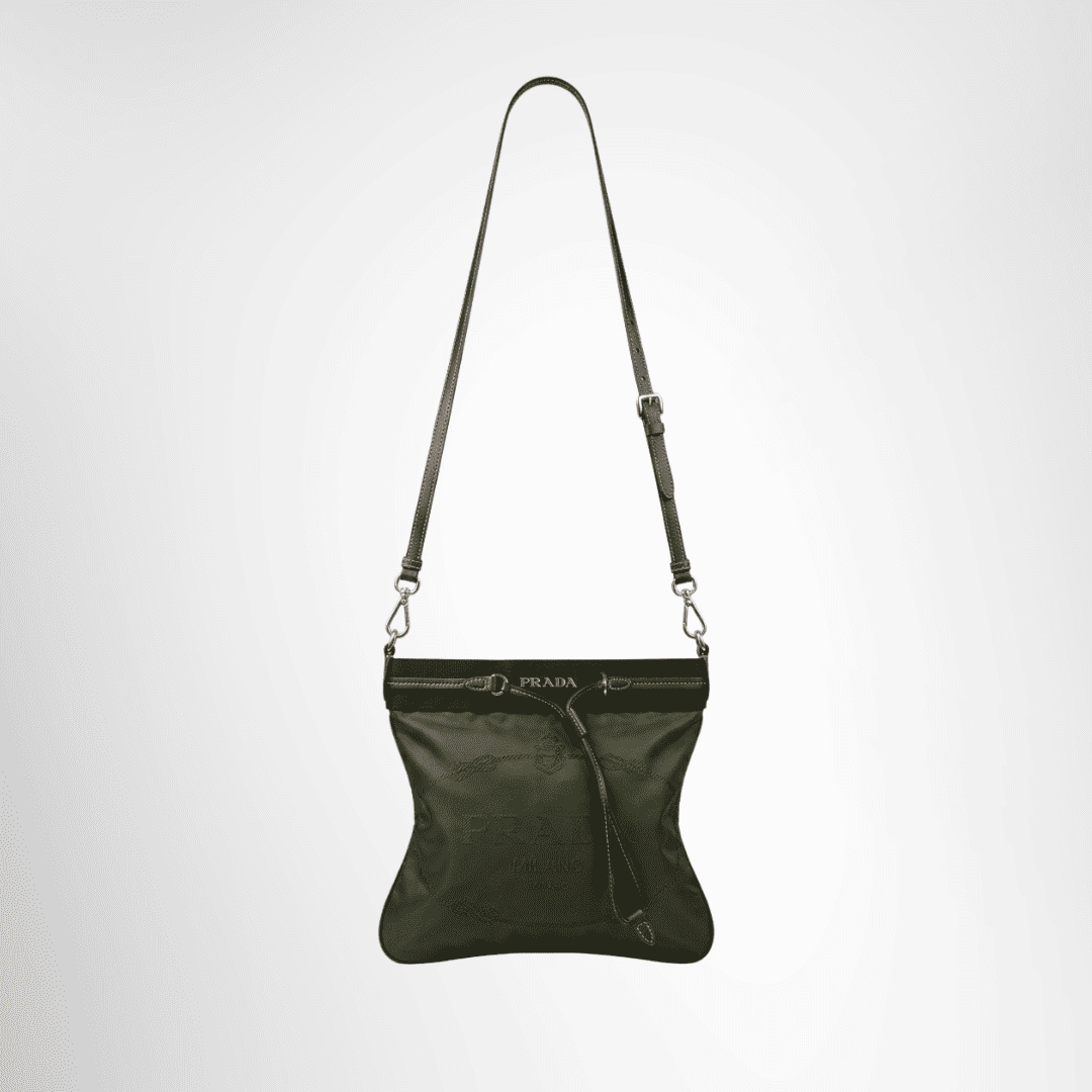 Prada Preowned Luxury Tessuto Canapa Logo Crossbody Bag Front Page - Antonio & Co.