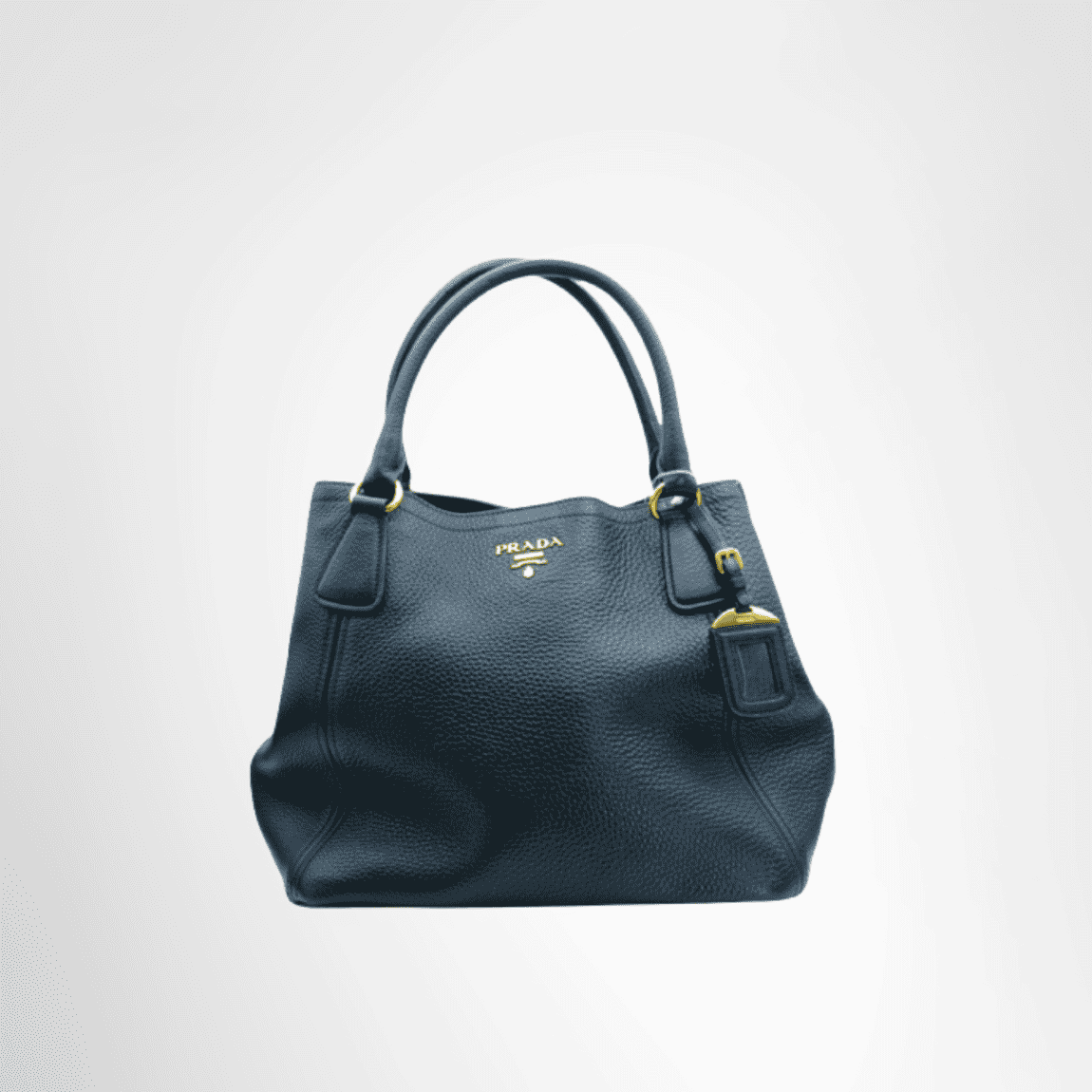 Prada Vitello Daino 2-Way Tote Bag – Black
