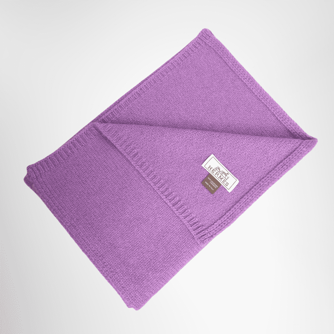 Hermès Cashmere Muffler - Purple