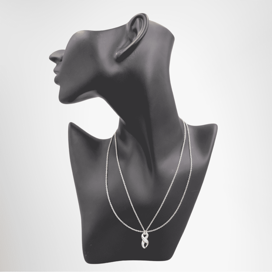 Tiffany & Co. Infinity Double Chain Pendant Necklace
