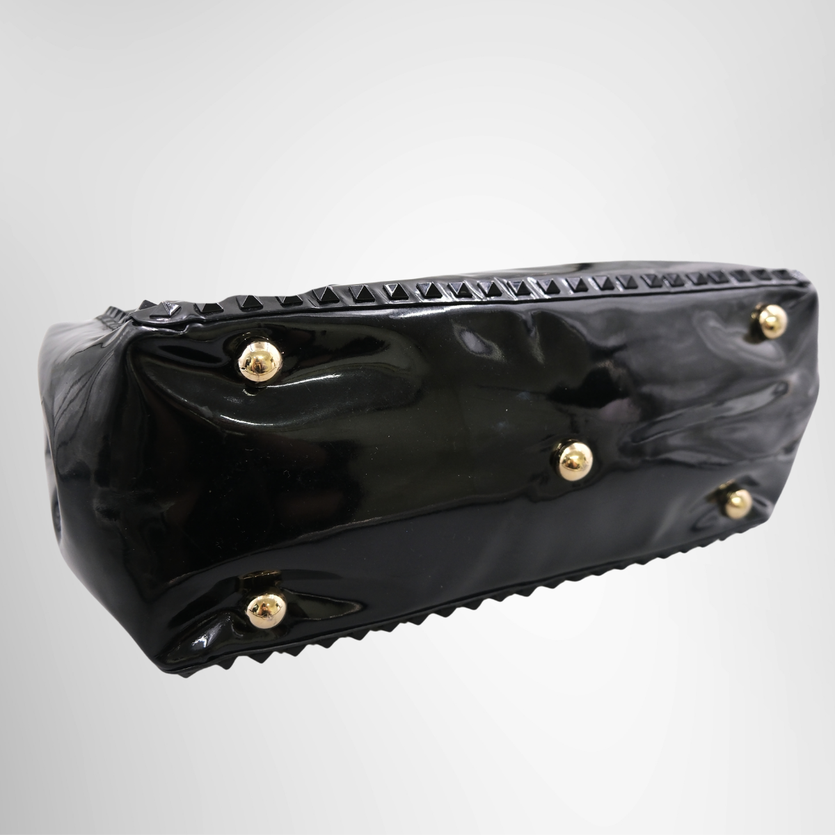 Valentino Garavani Rockstud Trapeze Tote Bag in Patent Leather
