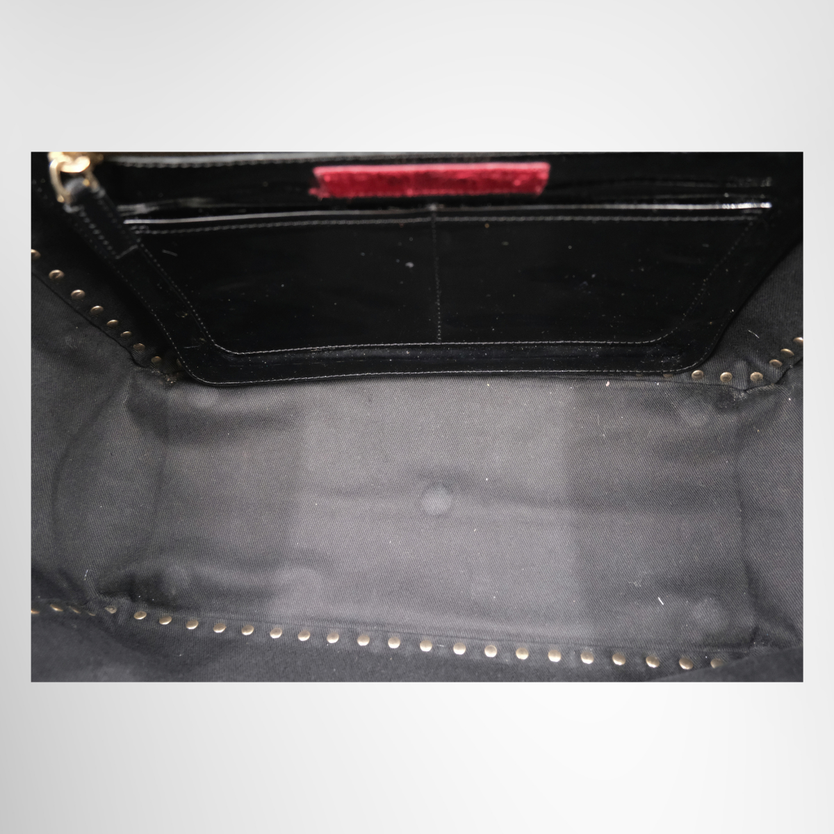 Valentino Garavani Rockstud Trapeze Tote Bag in Patent Leather