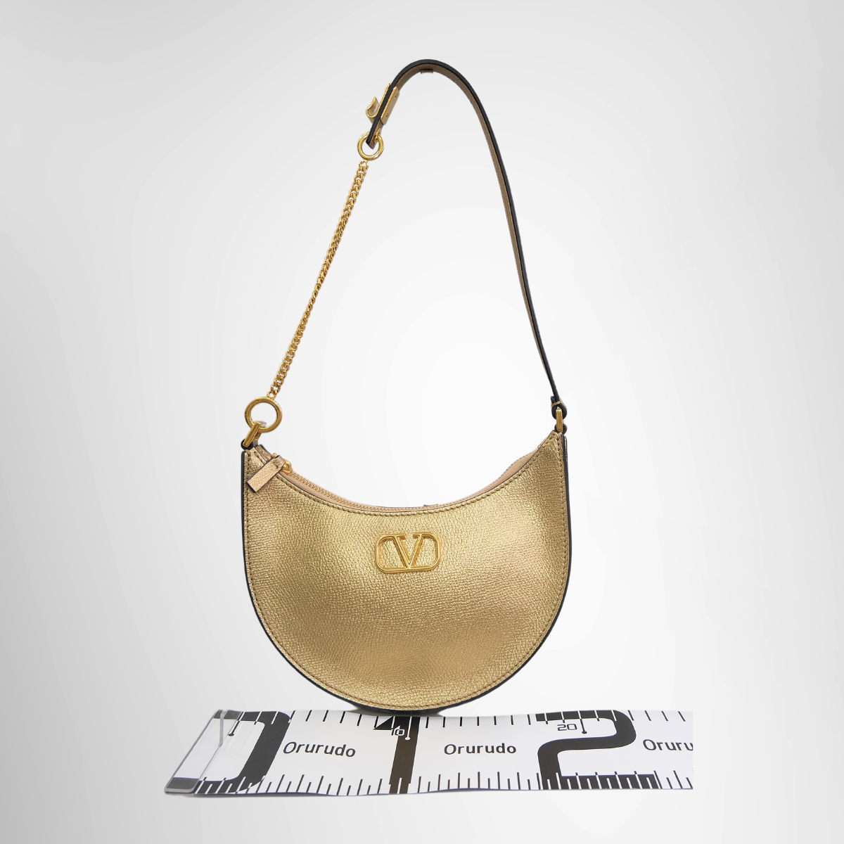 Valentino Garavani VLogo Signature Mini Hobo Bag – Gold