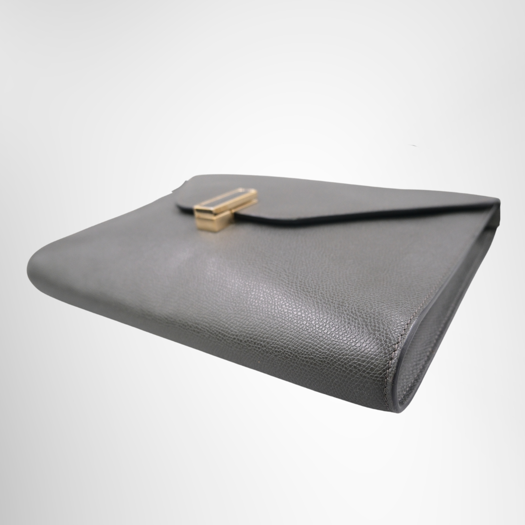 Valextra Iside Sling Shoulder Bag - Gray
