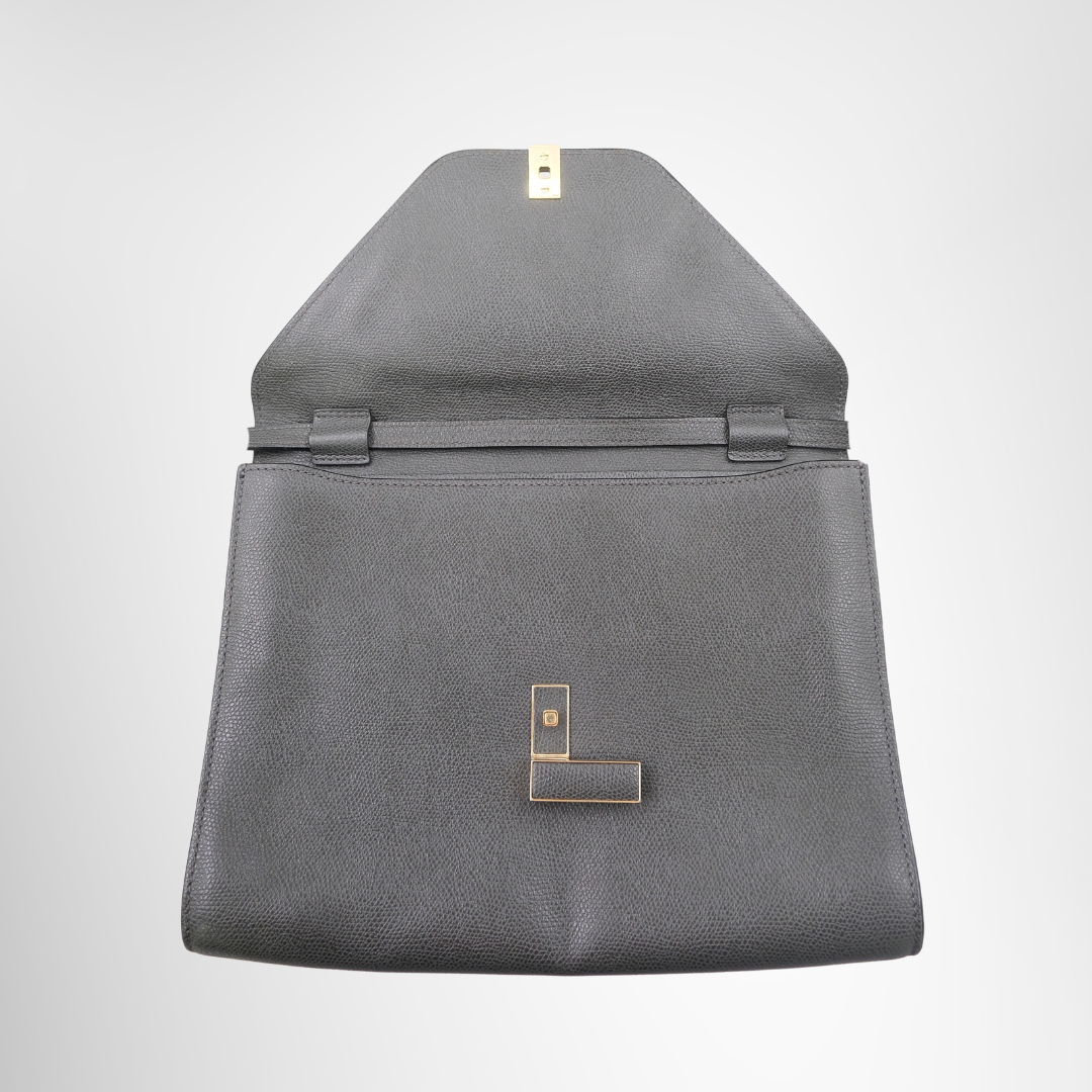 Valextra Iside Sling Shoulder Bag - Gray