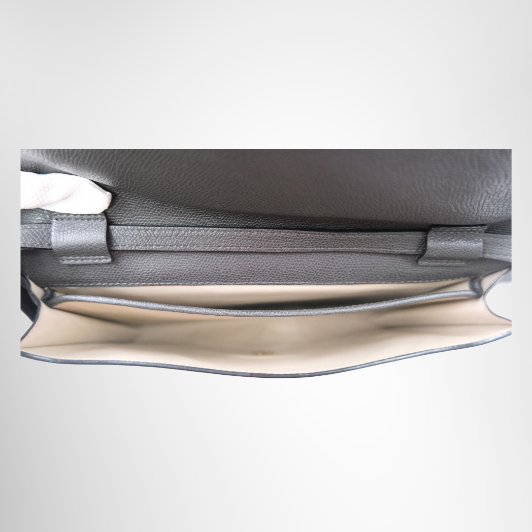 Valextra Iside Sling Shoulder Bag - Gray