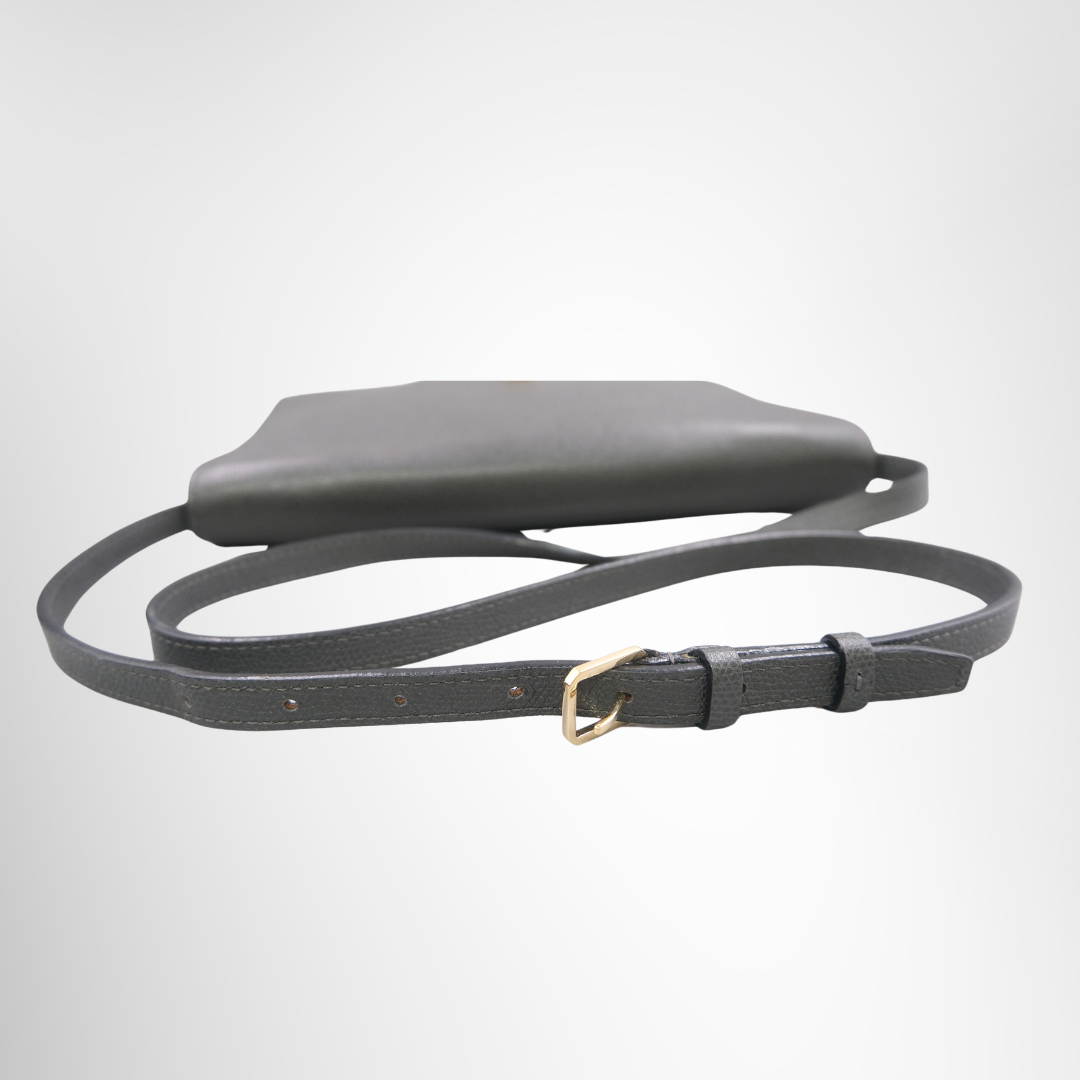 Valextra Iside Sling Shoulder Bag - Gray