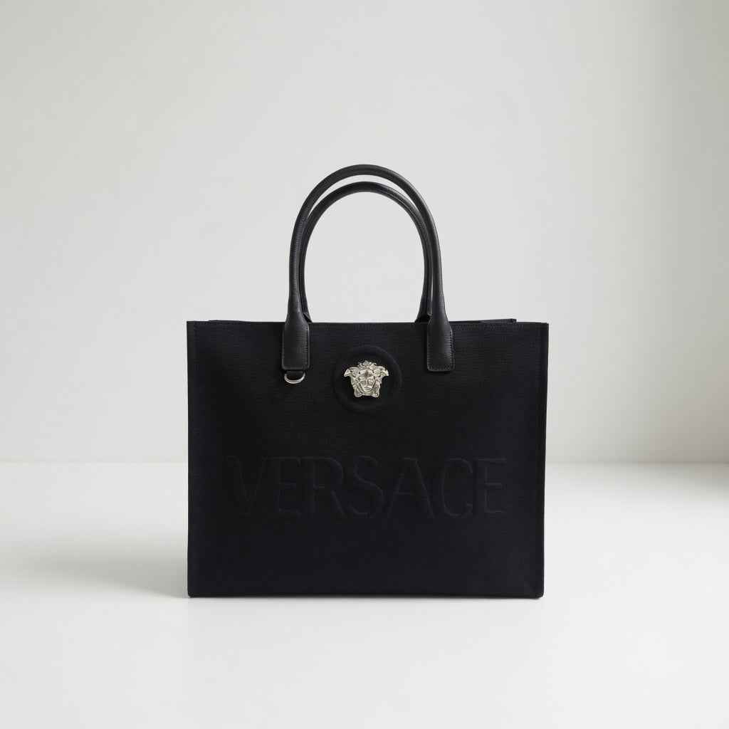 Versace La Medusa Tote Bag – Black