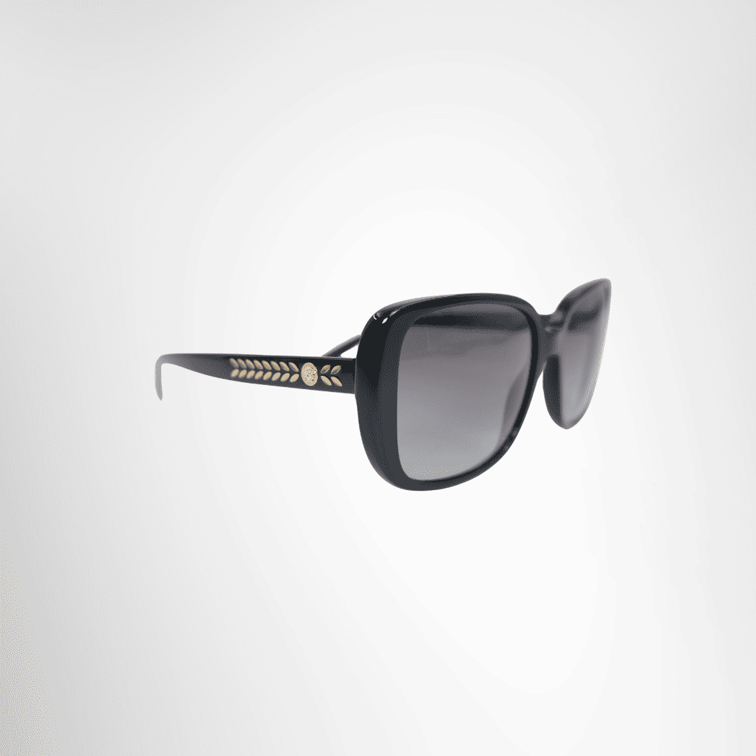 Versace Preowned Luxury Sunglasses VE4357 Black Grey Gradient Sunglasses Side View