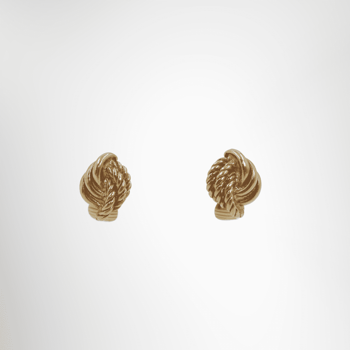 Dior Vintage Gold-Plated Braided Rope Twist Clip-On Earrings