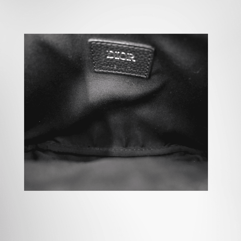 Dior Oblique Jacquard Canvas Shoulder Bag – Black