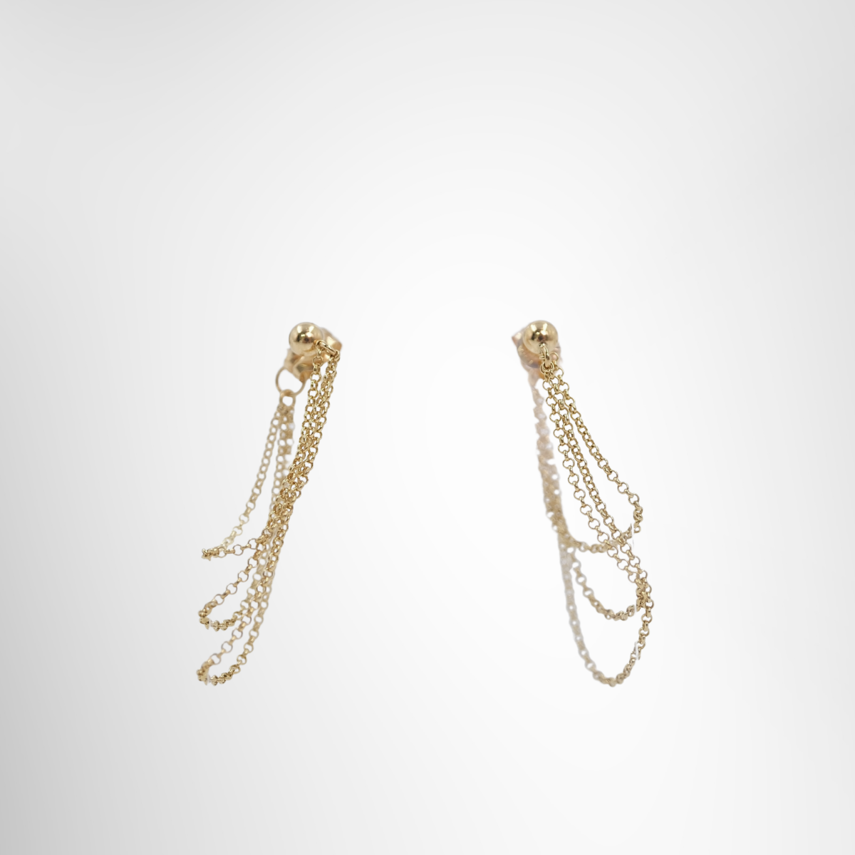 18K Gold Chain Earrings – Pre-Owned Luxury Accessories – Antonio & Co  Front Page