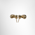 18K Gold Heart Earrings – Pre-Owned Luxury Accessories – Antonio & Co Back View