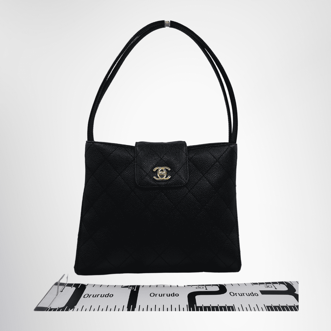 Chanel Bicolore Caviar Leather Tote Bag