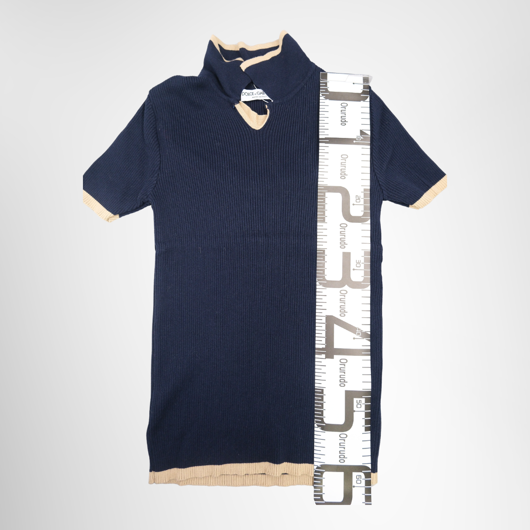 Dolce & Gabbana Short Sleeve Ribbelshirt