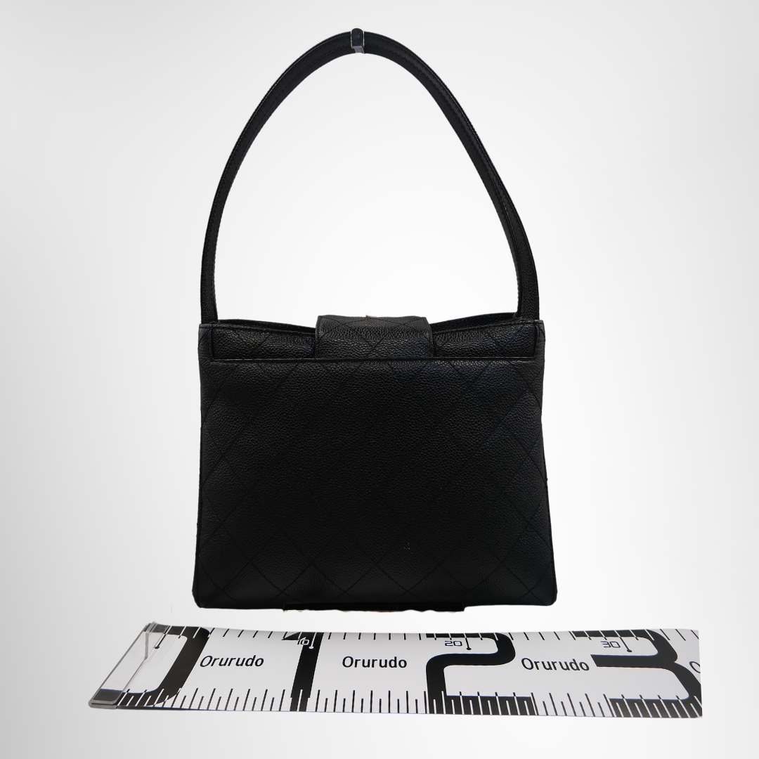Bicolore Caviar Leather Tote Bag