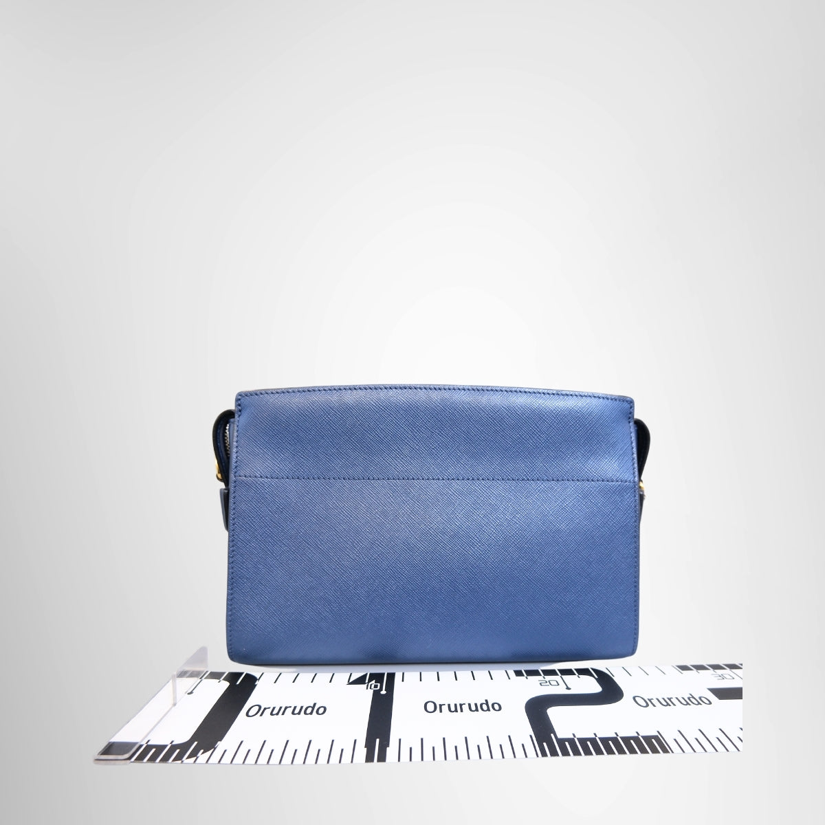 Prada Saffiano & Soft Calf Leather Shoulder Bag – Blue