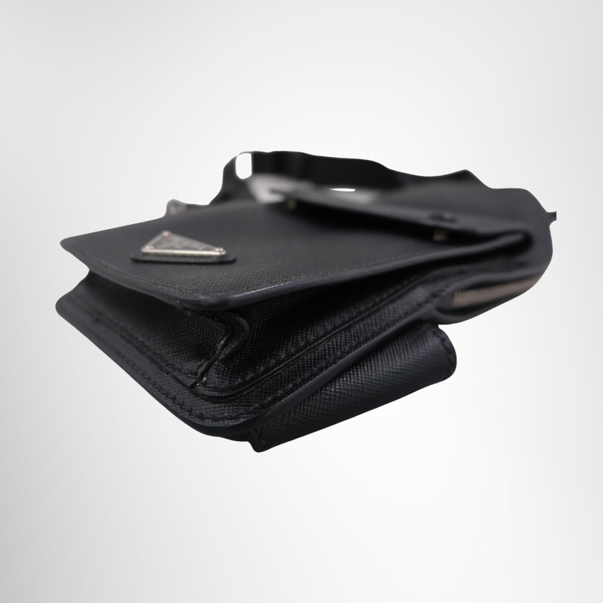 Prada Saffiano Leather Crossbody Sling Bag – Black