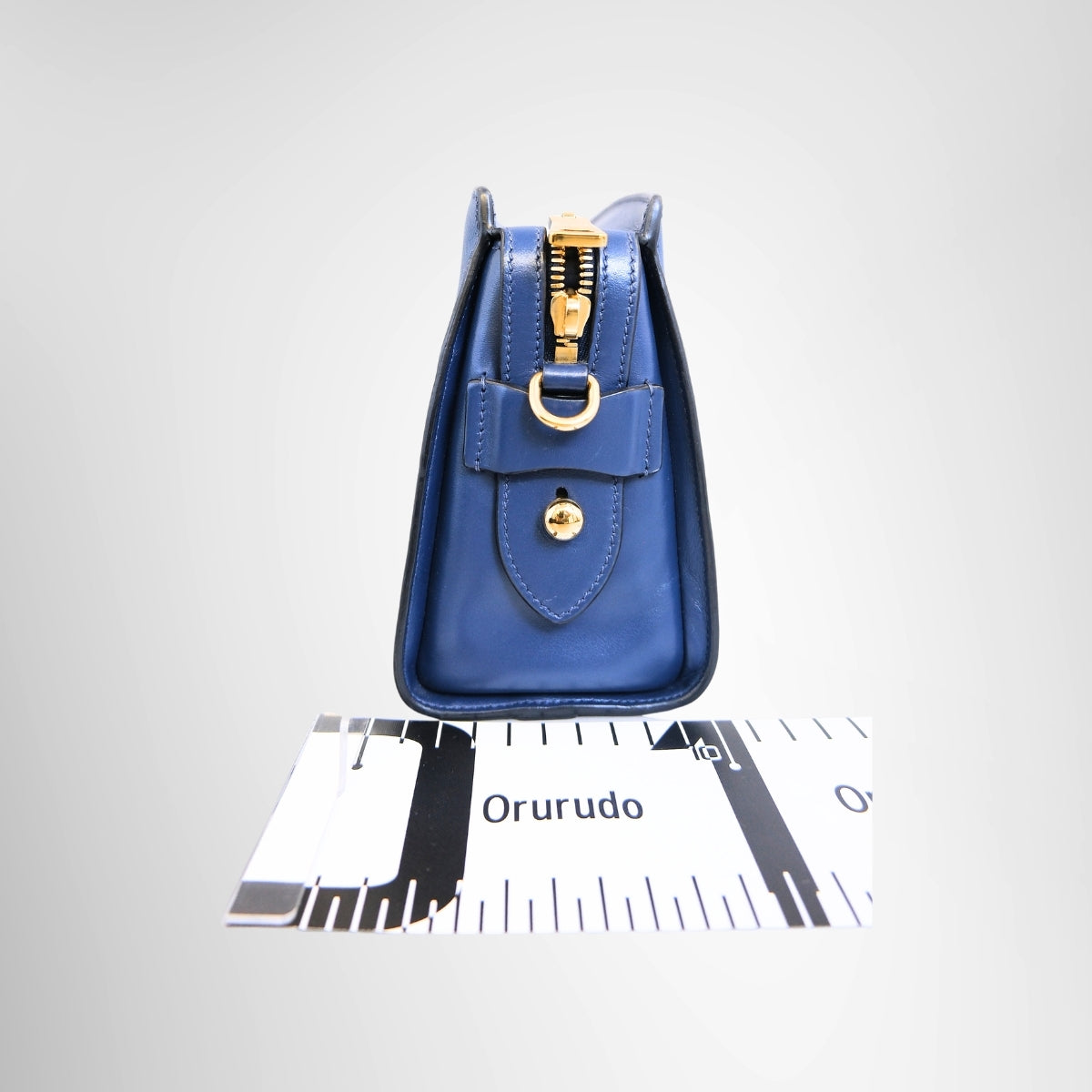 Prada Saffiano & Soft Calf Leather Shoulder Bag – Blue
