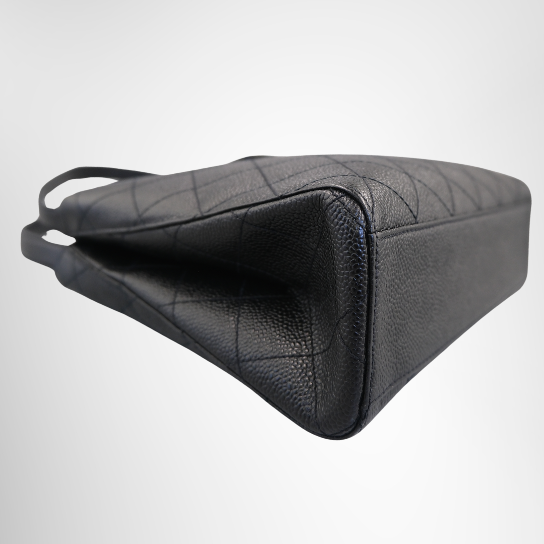 Bicolore Caviar Leather Tote Bag