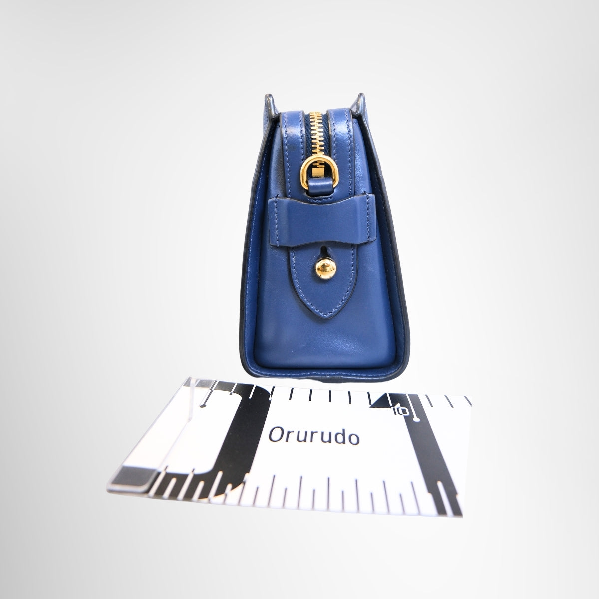 Prada Saffiano & Soft Calf Leather Shoulder Bag – Blue