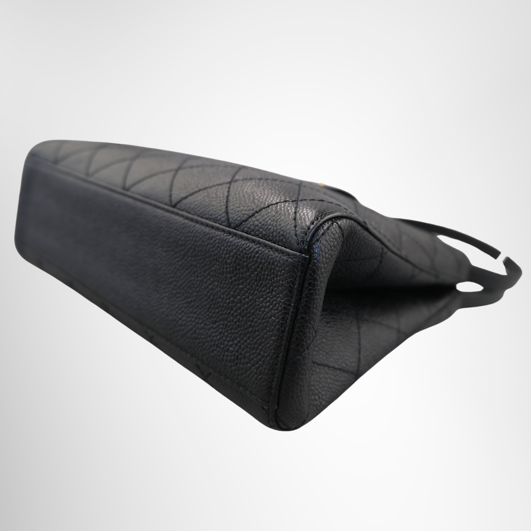 Bicolore Caviar Leather Tote Bag