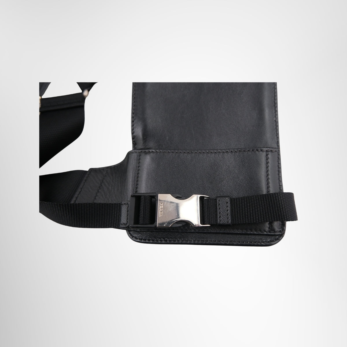 Prada Saffiano Leather Crossbody Sling Bag – Black