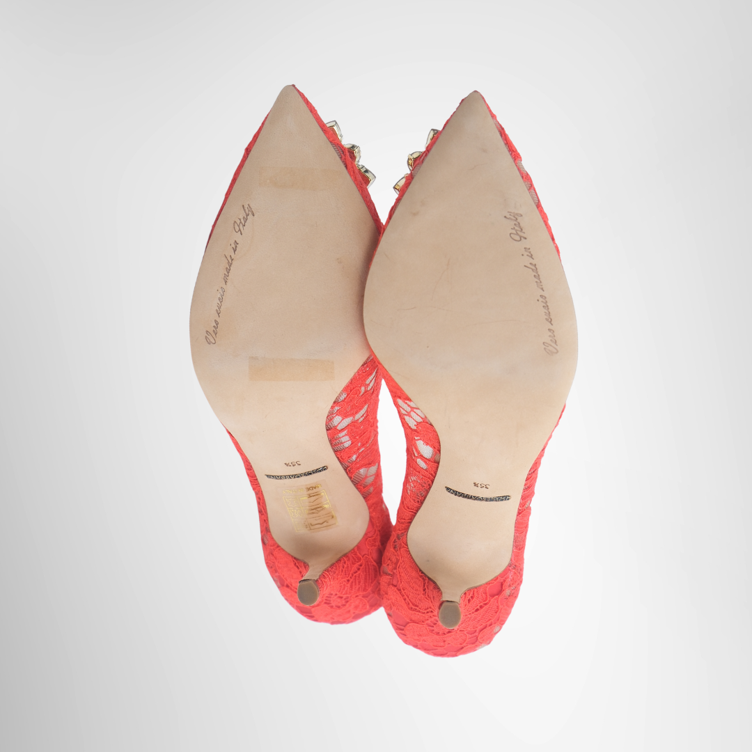 Red Heels Lace